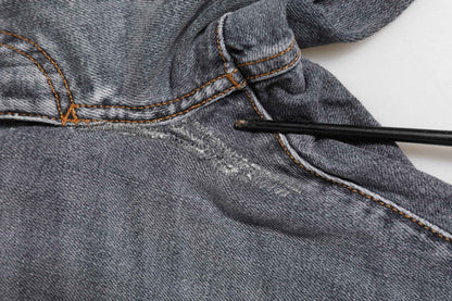 Dark Gray Cotton Stretch Skinny Denim Jeans
