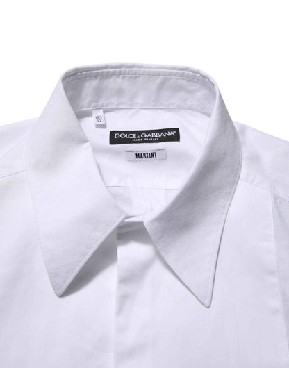 White Cotton MARTINI Bib Formal Dress Shirt