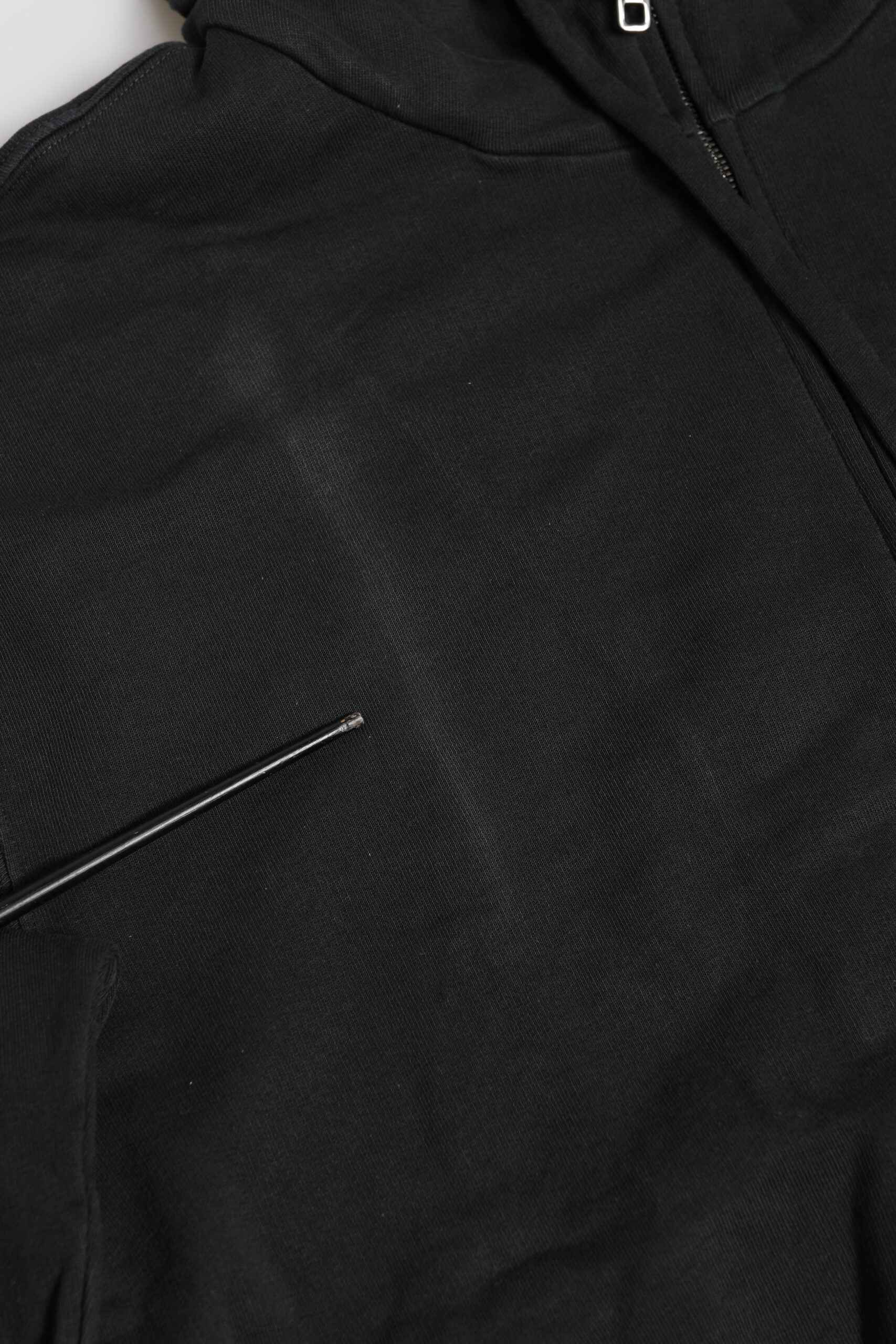 Black Logo FullZip Hooded Sweatshirt Sweater