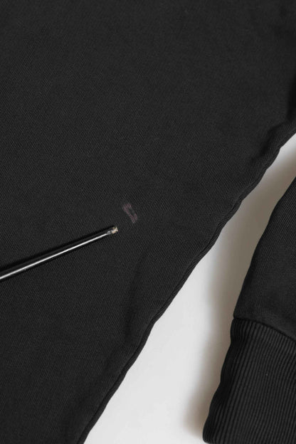 Black Logo FullZip Hooded Sweatshirt Sweater