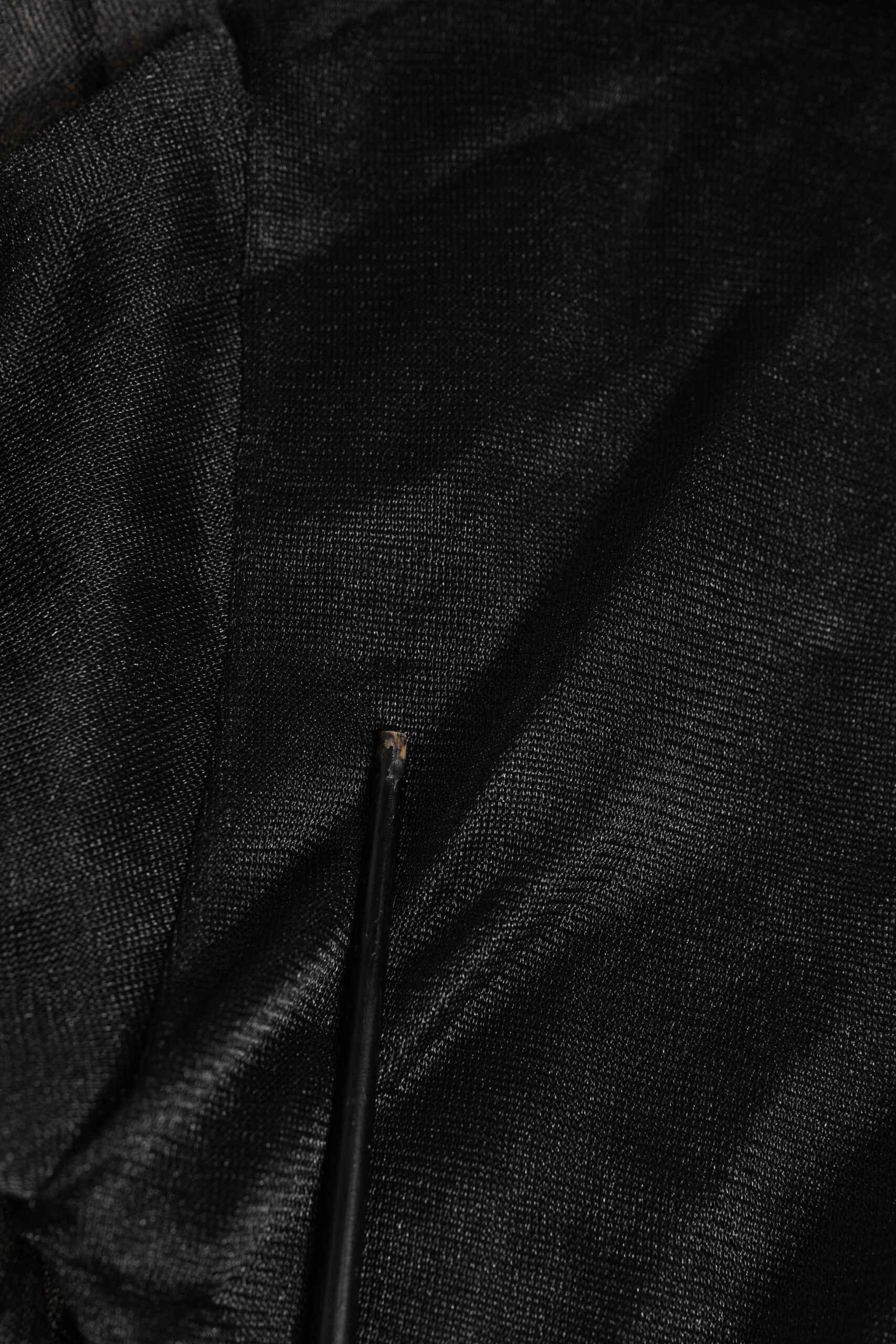 Black Logo Polyester CrewNeck Sweatshirt Sweater