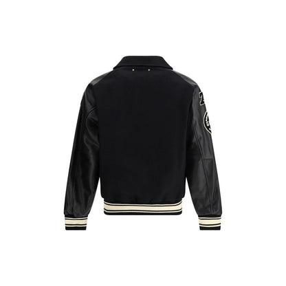 Black Wool Oves Aries Bomber