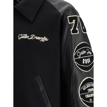 Black Wool Oves Aries Bomber