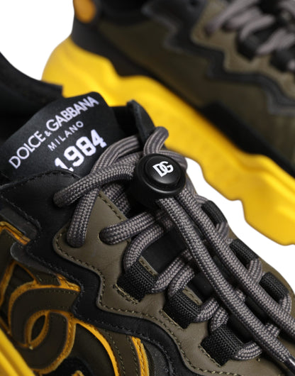Black Yellow Daymaster Low Top Sneakers  Shoes