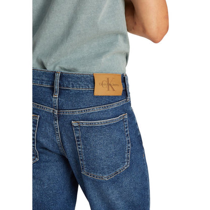 Blue Cotton Bermuda Shorts