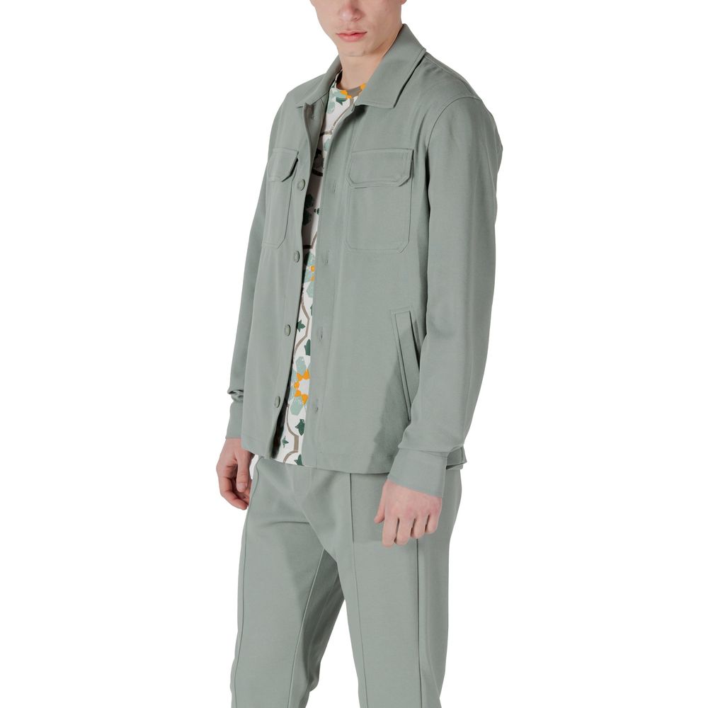 Bicolor Polyester Coat