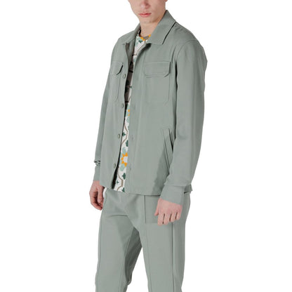 Bicolor Polyester Coat