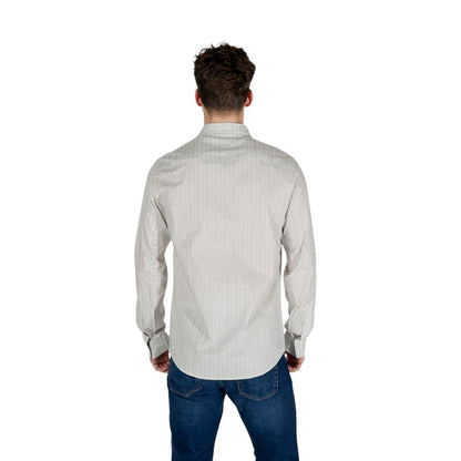 Cream Cotton Pattern Shirt