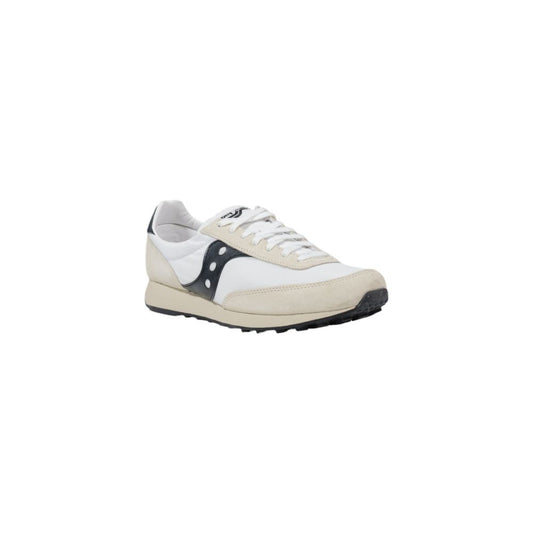 Black And White Leather Athletic Sneakers