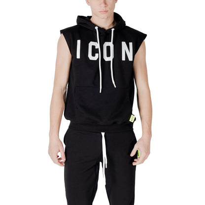 Black Cotton Hoodie