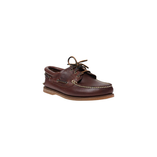 Brown Leather Slip-On Loafers