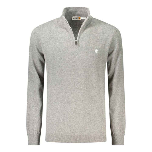 Grey Wool Men Sweater