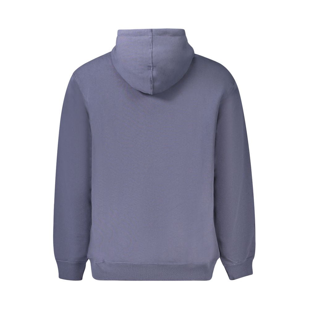 Blue Cotton Men's Hoodie