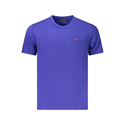 Blue Cotton Men's T-Shirt