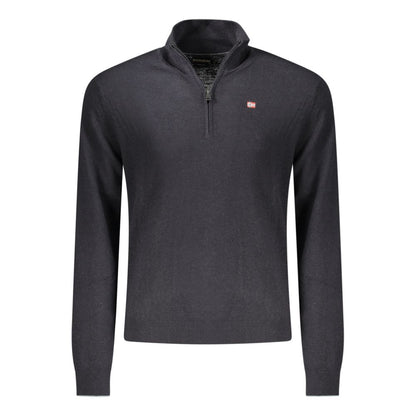 Black Wool Mens Sweater