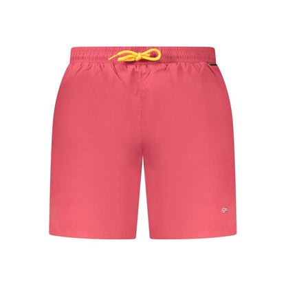 Rosso Poliammide Men's Swim Boxer