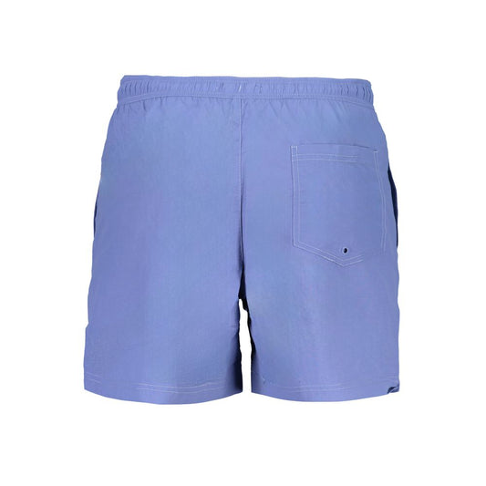 Blue Nylon Swim Briefs