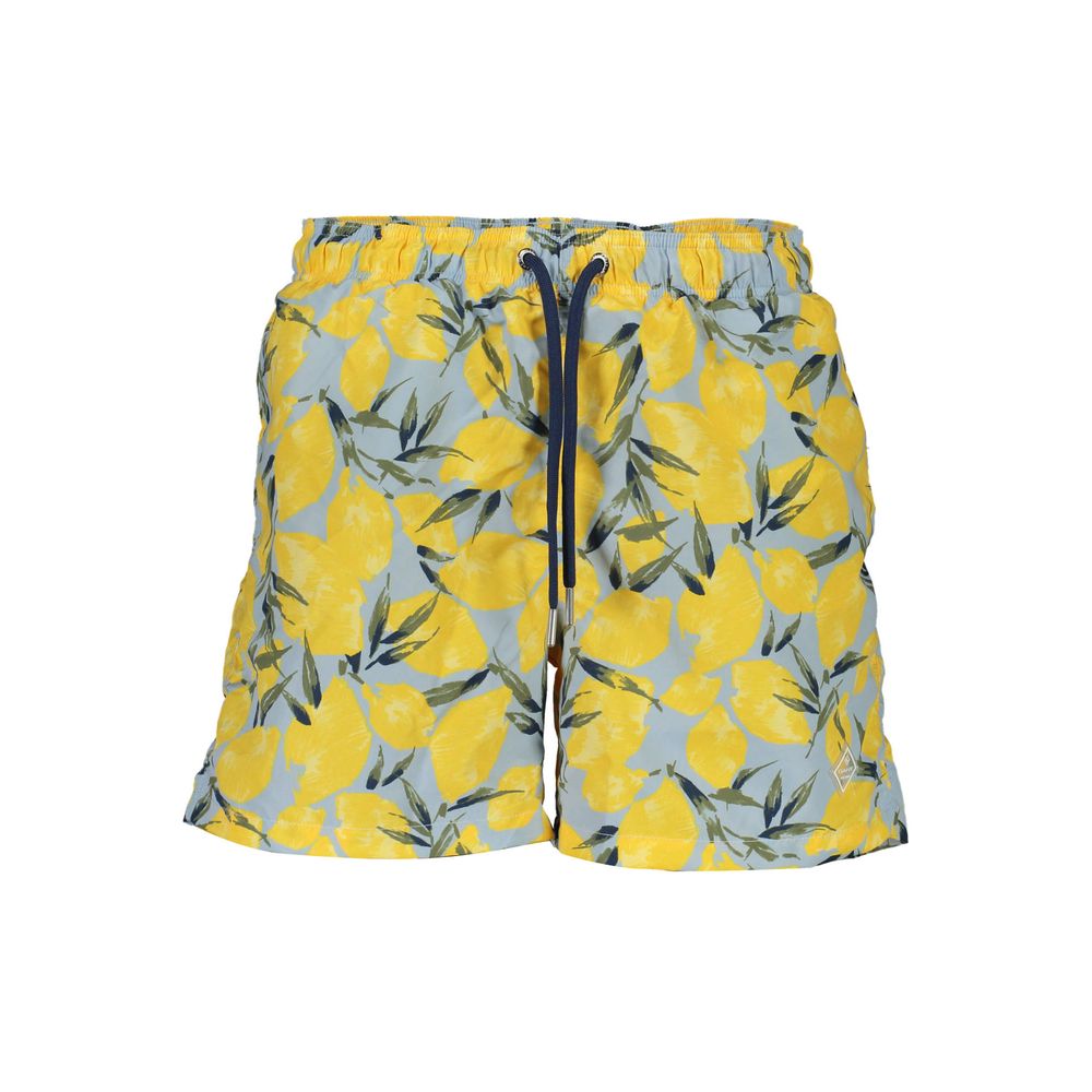 Azzurro Polyester Men Swim Boxer