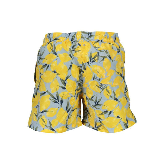 Azzurro Polyester Men Swim Boxer
