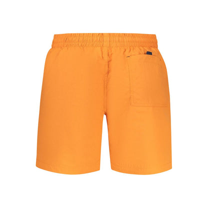 Arancione Poliammide Men's Swim Boxer