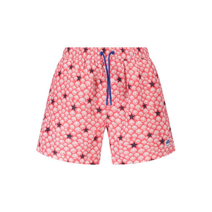 Rosso Polyester Men Swim Trunk