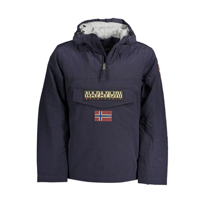 Blu Polyamide Men's Jacket