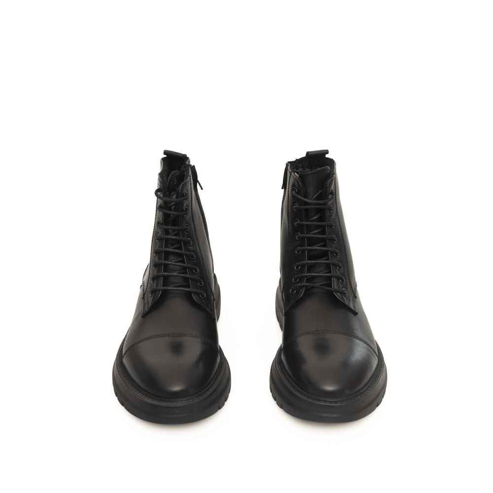 Black Cowhide Boot
