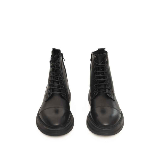 Black Cowhide Boot