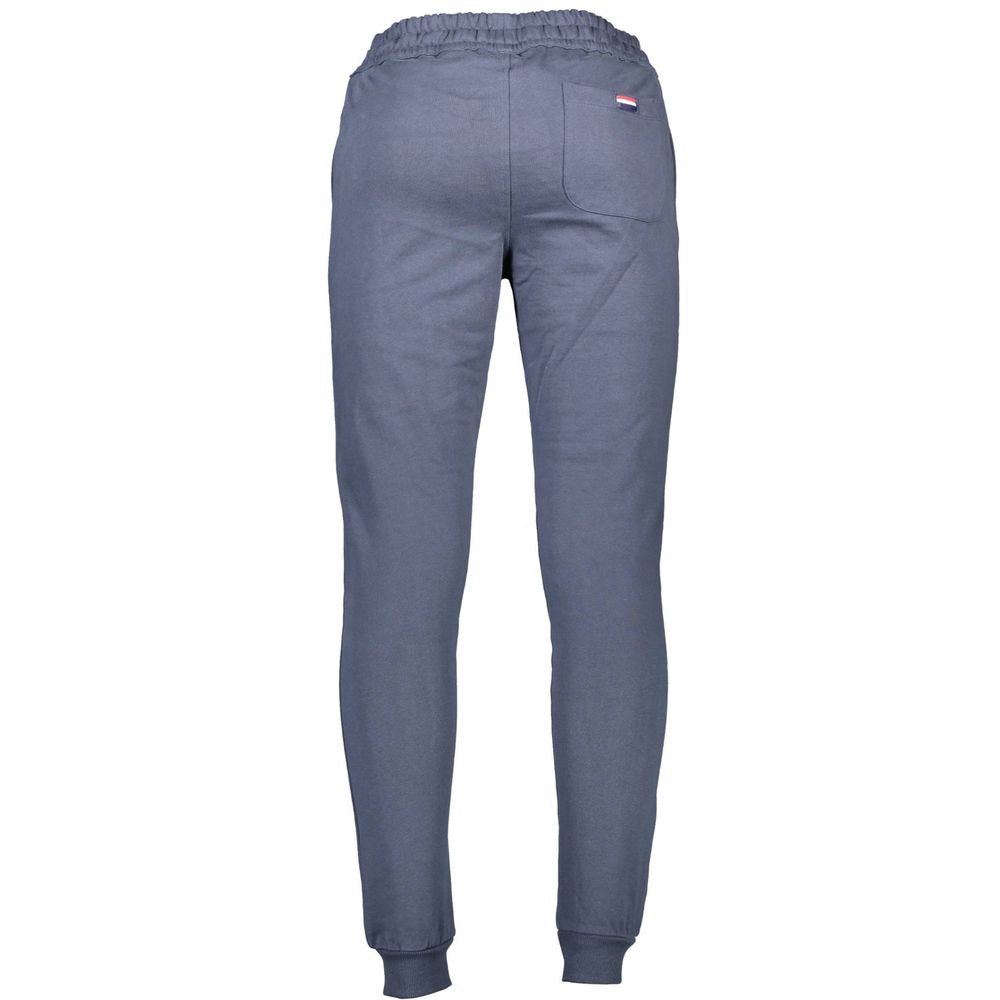 Blue Cotton Men's Trouser