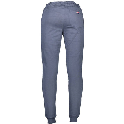 Blue Cotton Men's Trouser