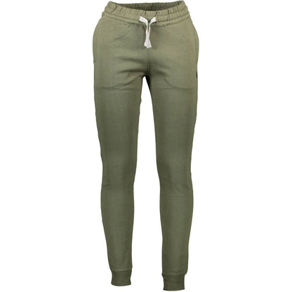 Green Cotton Men's Trouser