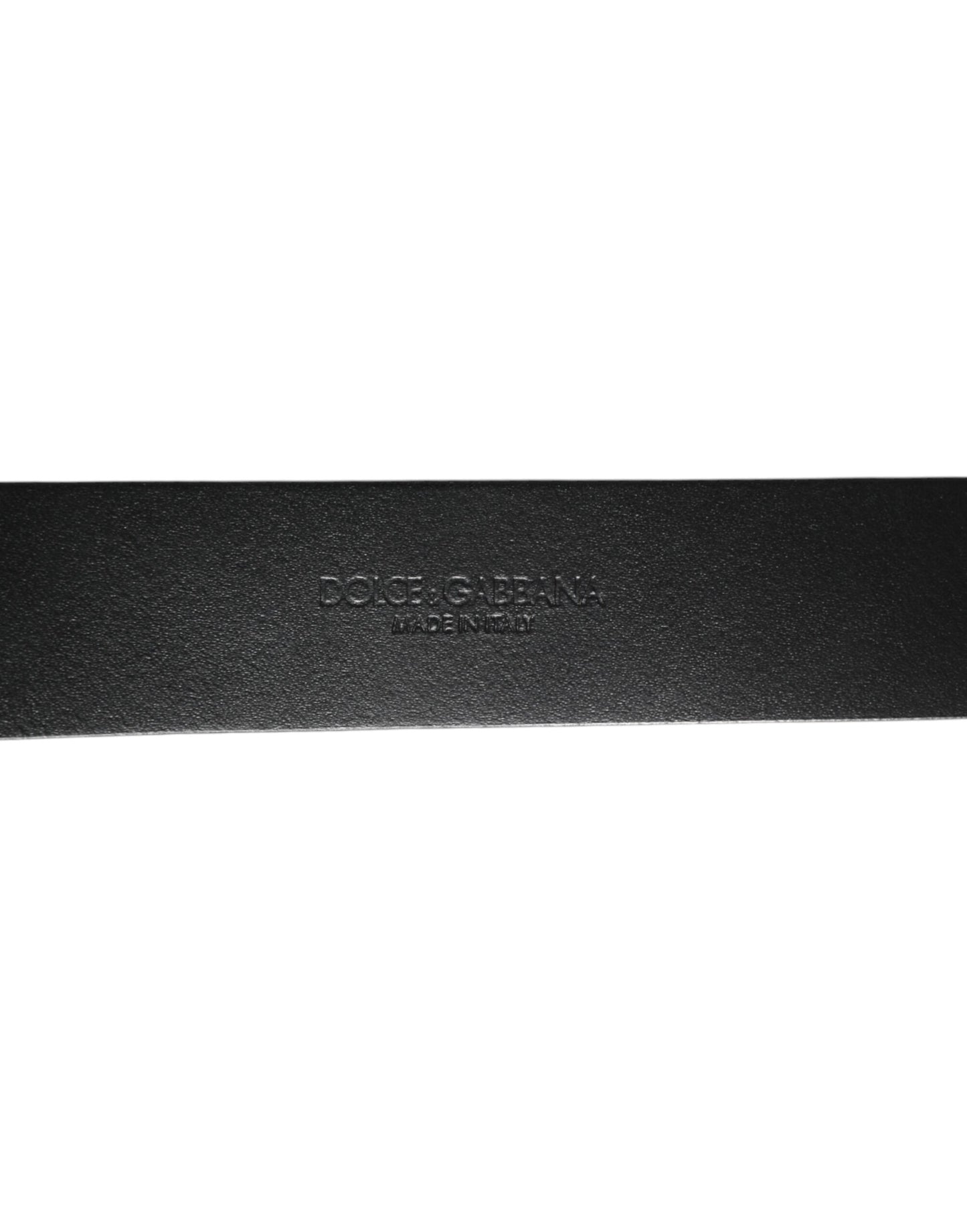Black Silver Pebbled Texture Leather Buckle Men Belt