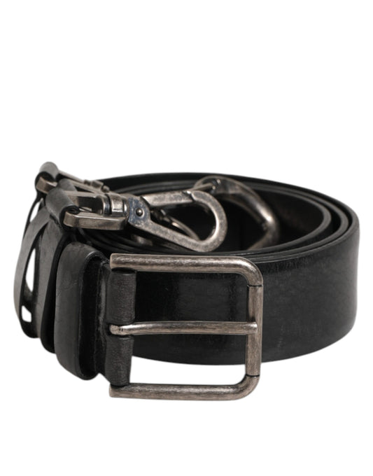 Black Key Ring Clip Attachments Buckle Belt