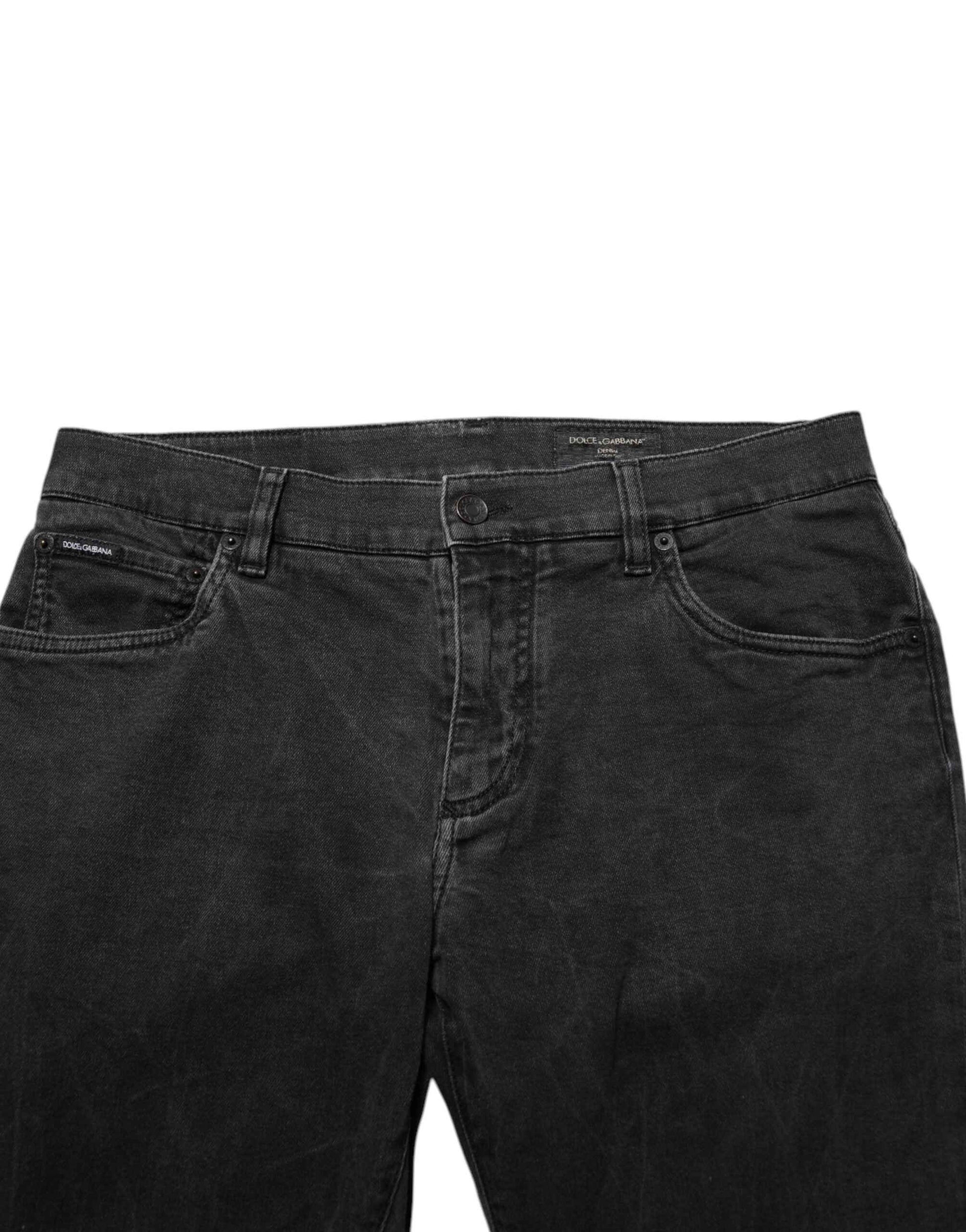 Dark Gray Cotton Stretch Denim Trouser Jeans