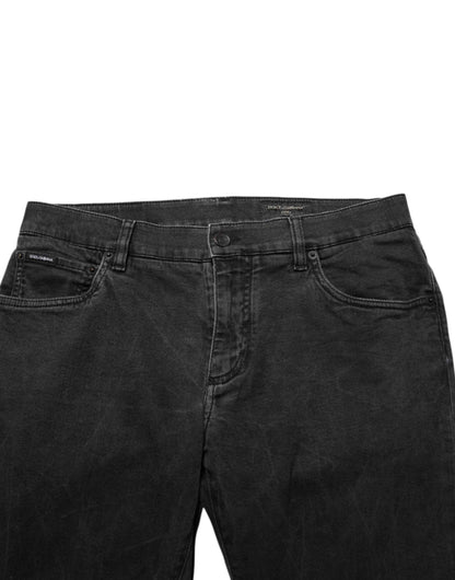 Dark Gray Cotton Stretch Denim Trouser Jeans