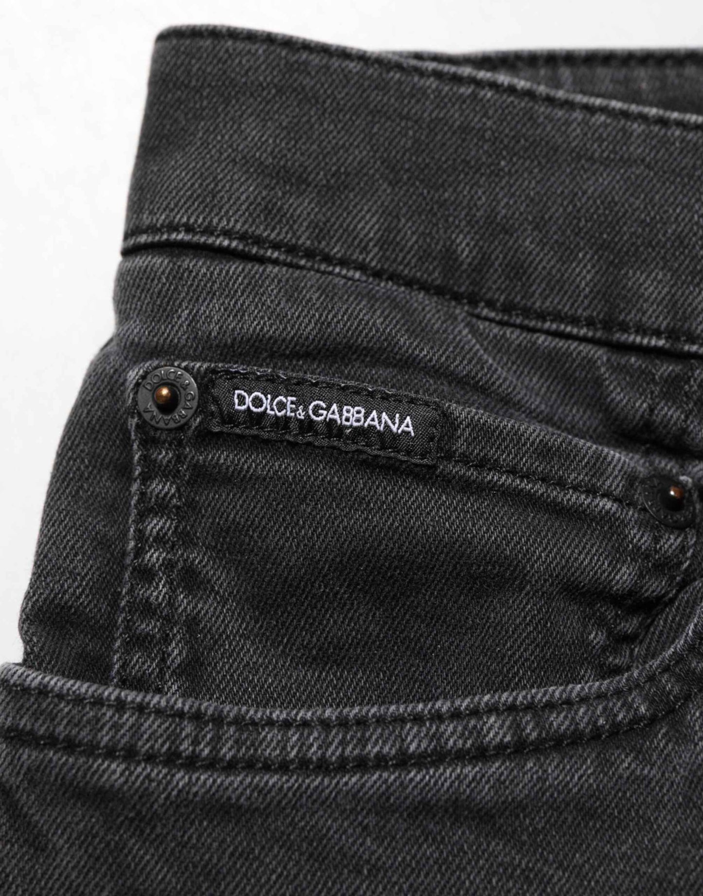 Dark Gray Cotton Stretch Denim Trouser Jeans