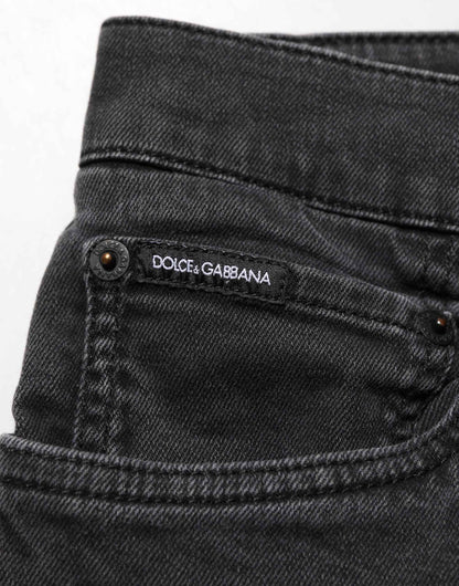 Dark Gray Cotton Stretch Denim Trouser Jeans