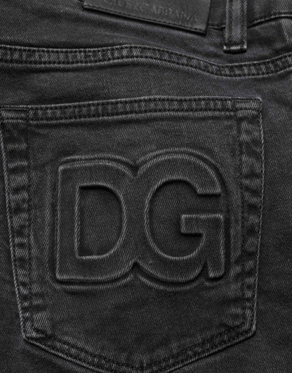 Dark Gray Cotton Stretch Denim Trouser Jeans