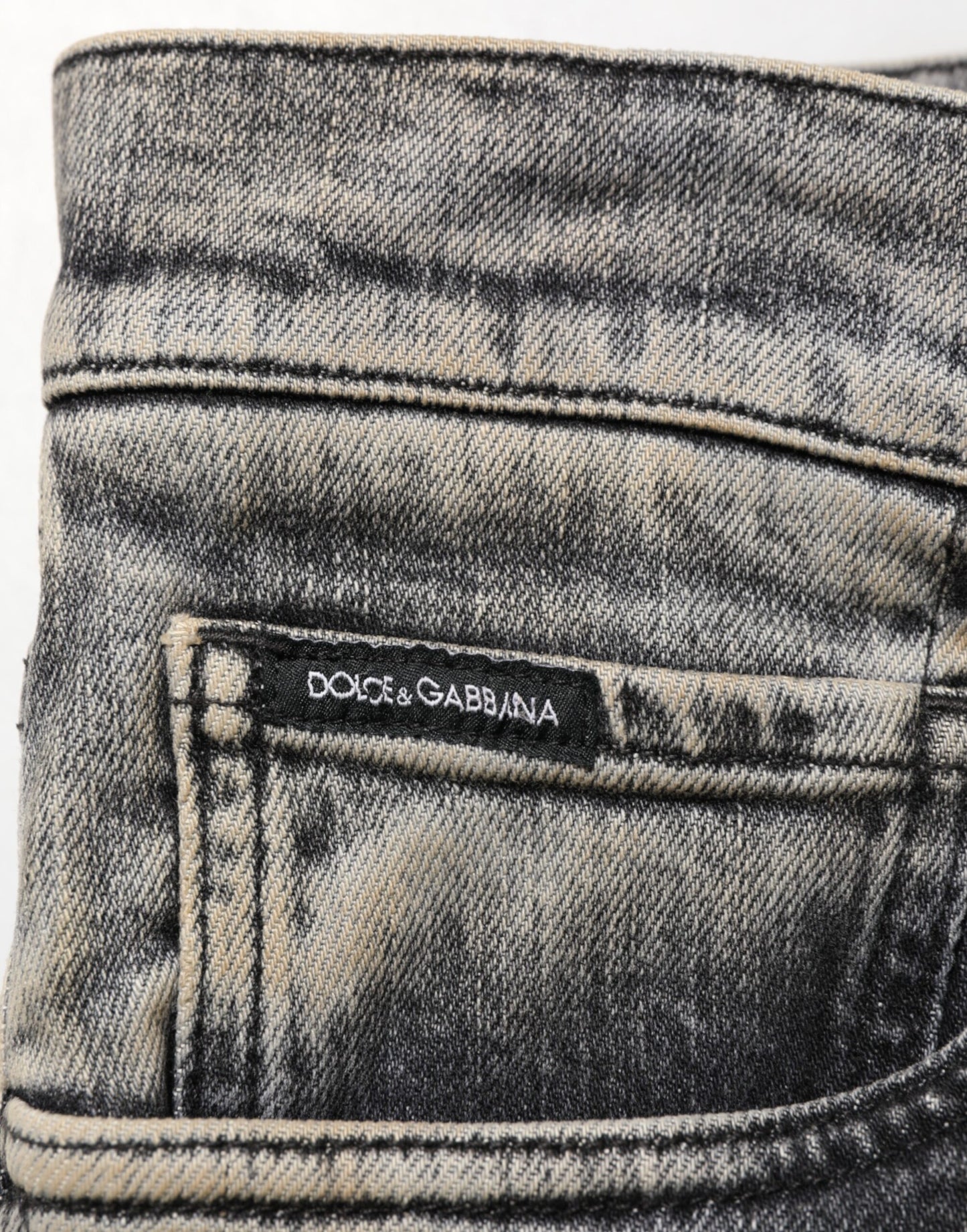 Gray Cotton Stretch Slim Fit Men Denim Jeans