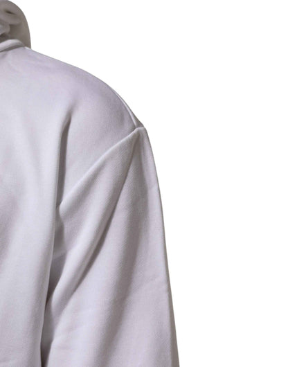 White Sacred Heart Hooded Sweatshirt Sweater