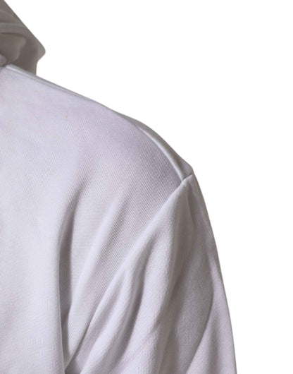 White Sacred Heart Hooded Sweatshirt Sweater