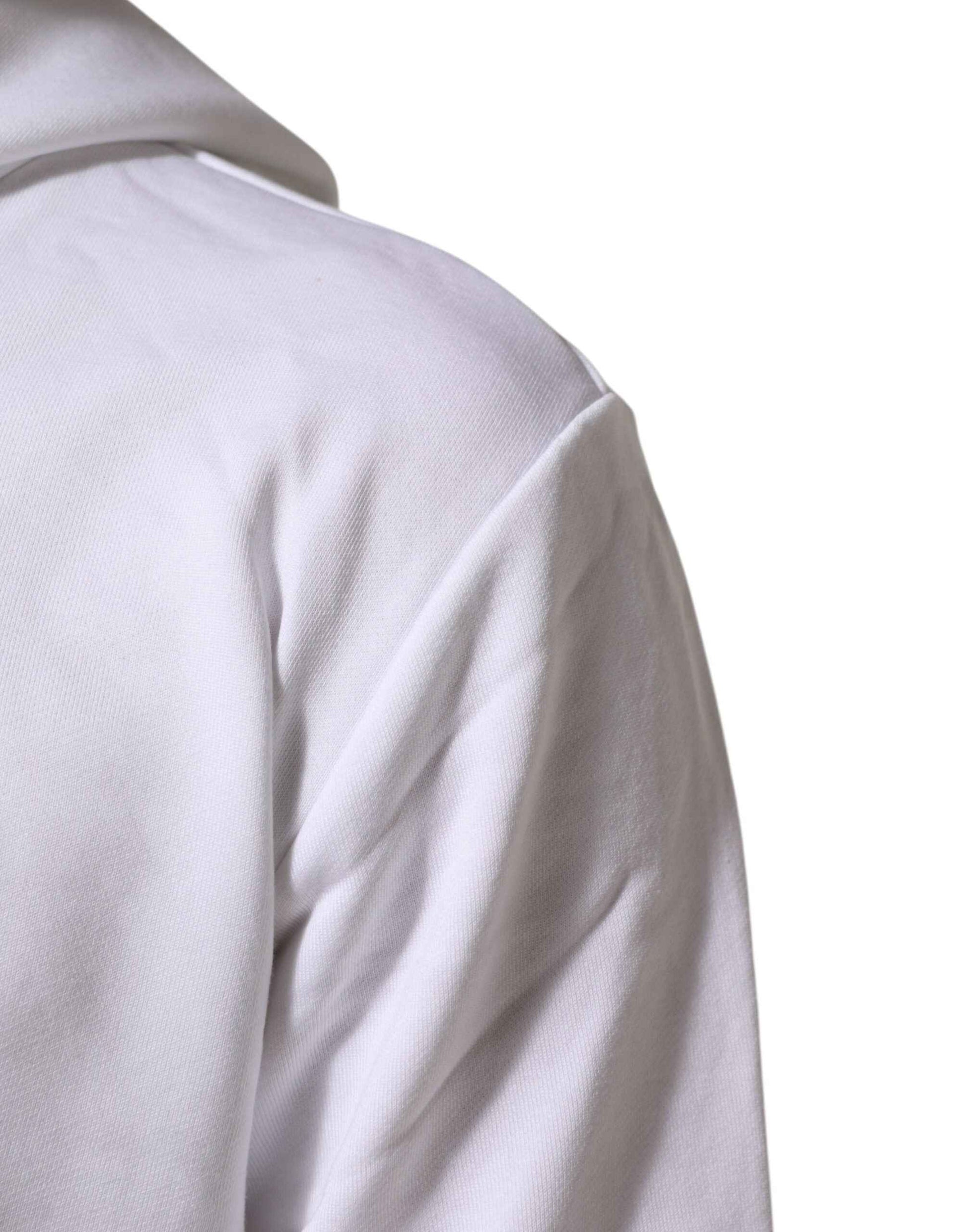 White Sacred Heart Hooded Sweatshirt Sweater