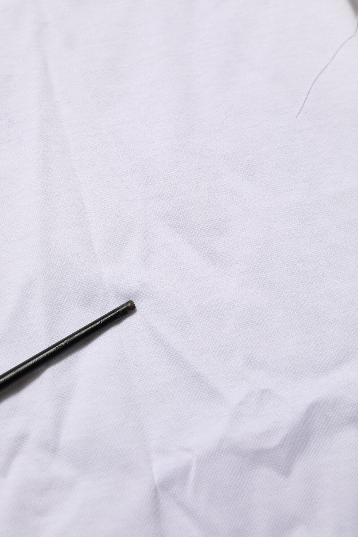 White Cotton Crew Neck Underwear Tee T-shirt