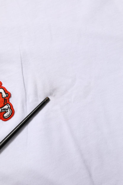 White Cotton DG Love Patch Crew Neck T-shirt