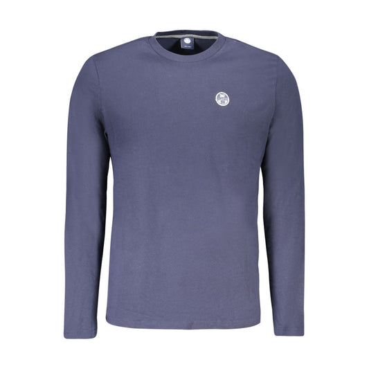 Blue Cotton Men's T-Shirt