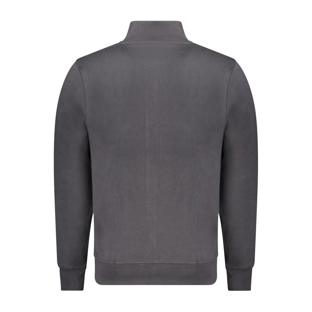 Black Cotton Men's Sweatshirt