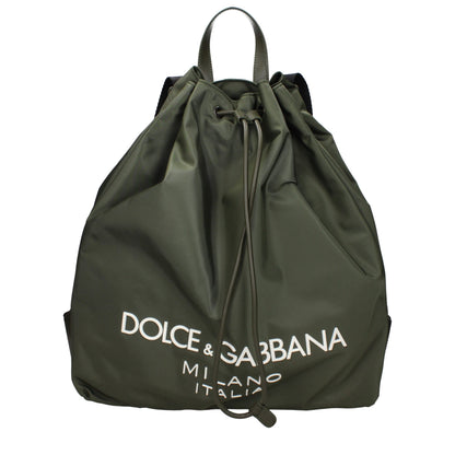 Green Nylon Backpack