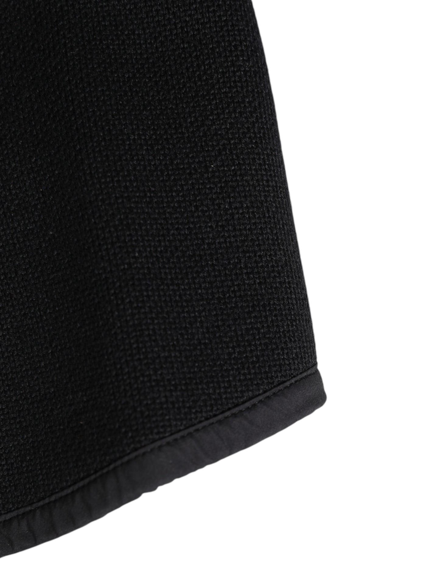 Black Lace Stole Knitted DG Logo Men One Size Scarf
