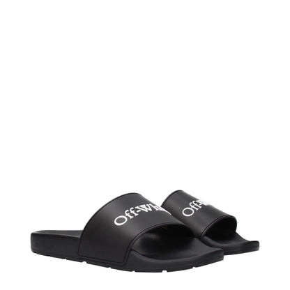 Black Cotton Slippers