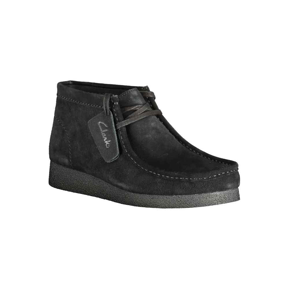 Black Leather Men Sneaker